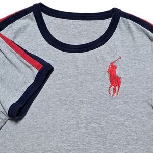 Polo‎ Ralph Lauren Rugby Big Pony T Shirt RL Mens Sz S Gray